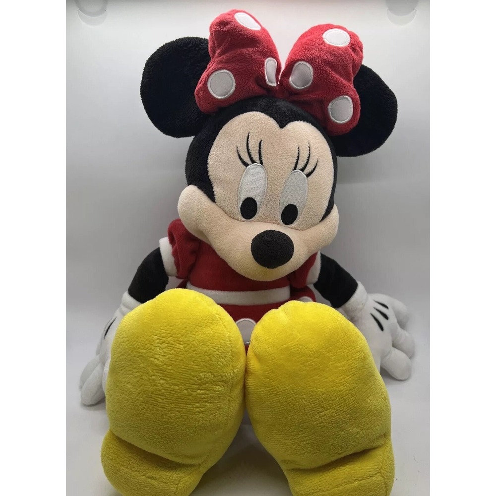 Vintage Minnie Mouse 18" Plush Stuffed Animal Disneyland Walt Disney World Parks